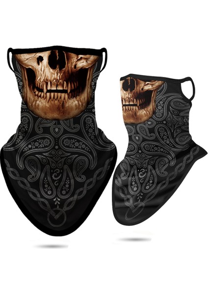 Kafatası Balaclava Kafa Bandı Paisley Boyunluk Tüp Maske Kulak Askılı Yüz Maskesi Rüzgar Geçirmez Bisiklet Yüz Atkısı Maskesi Cadılar Bayramı Erkekler Kadınlar (Yurt Dışından)