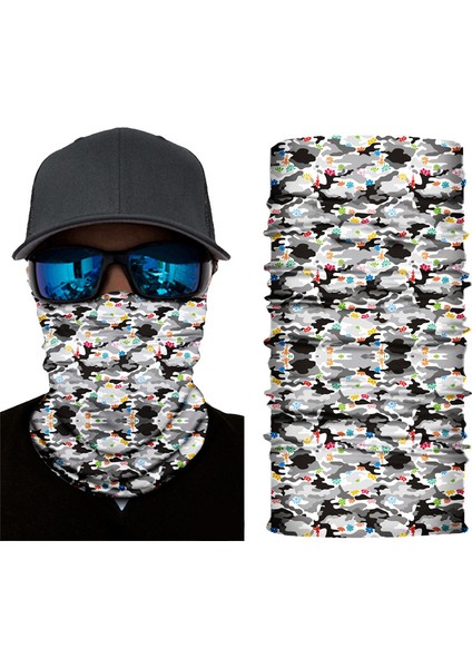 Güneş Koruyucu Nefes Alabilir Bandana Kadın Erkek Yüz Örtüsü Boyunluk Maske Eşarp Açık Hava Güneş Koruması Bisiklet Koşu Dikişsiz Eşarp (Yurt Dışından)