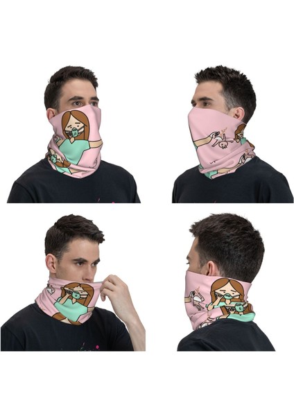Enfermera En Apuros Doktor Hemşire Tıbbi Sağlık Boyun Körüğü Erkek Kadın Uv Koruma Kış Bandana Eşarp Kayak Için (Yurt Dışından)
