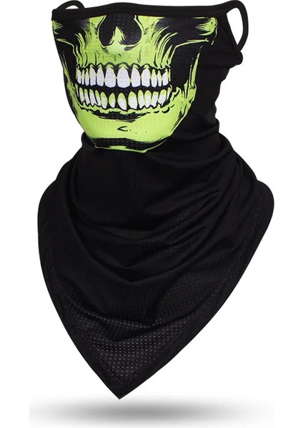 Erkek Kadın Yürüyüş Bisiklet Yüz Maskesi Askılı Kulak Kafatası Bandana Nefes Alabilir Spor Eşarp Yaz Balaclava Boyunluk Yüz Kalkanı (Yurt Dışından)