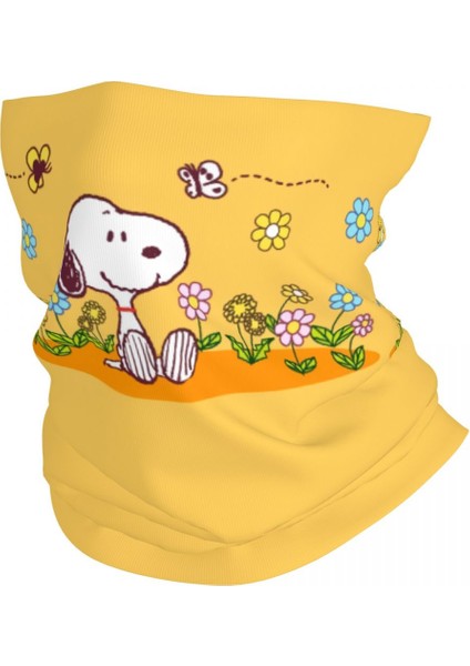 Özel Sevimli Karikatür Snoopy Kış Kafa Bandı Boyun Isıtıcı Kadın Erkek Kayak Kamp Tüp Atkı Yüz Bandanası Boyunluk (Yurt Dışından)