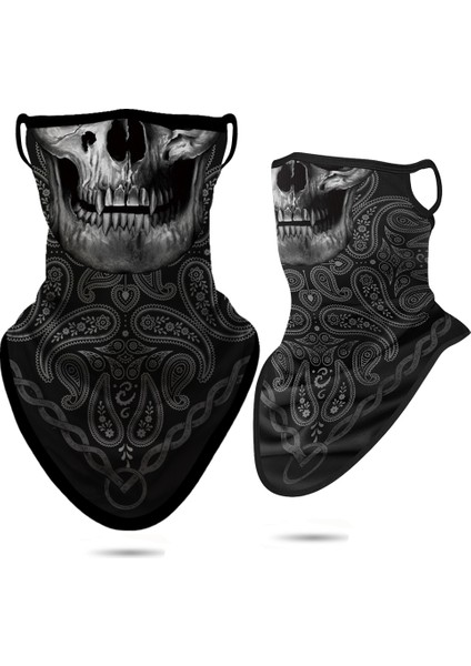 Kafatası Balaclava Kafa Bandı Paisley Boyunluk Tüp Maske Kulak Askılı Yüz Maskesi Rüzgar Geçirmez Bisiklet Yüz Atkısı Maskesi Cadılar Bayramı Erkekler Kadınlar (Yurt Dışından)