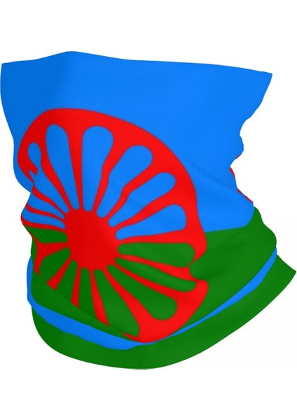 Roman Bandana Boyunluk Rüzgar Geçirmez Yüz Atkısı Örtüsü Kadın Erkek Çingene Bayrağı Başlık Tüp Balaclava (Yurt Dışından)