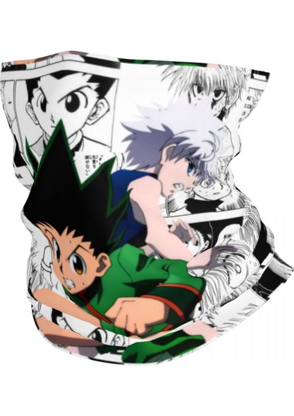 Hunter x Hunter Bandana Boyunluk Rüzgar Geçirmez Yüz Eşarp Örtüsü Feitan Portor Genei Ryodan Phantom Troupe Kafa Bandı Tüp Balaclava (Yurt Dışından)
