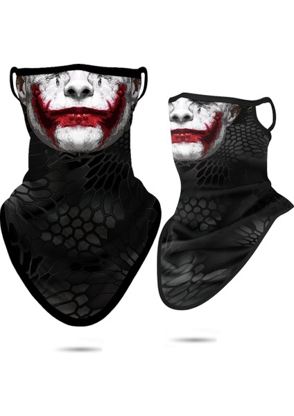 Özelleştirilmiş 3D Venom Yarım Maske Balaclava Ordu Bandanası Erkekler Punisher Boyunluk Motosiklet Yüz Kalkanı Kulak Askılı Maske Kafa Bandı Yaz (Yurt Dışından)