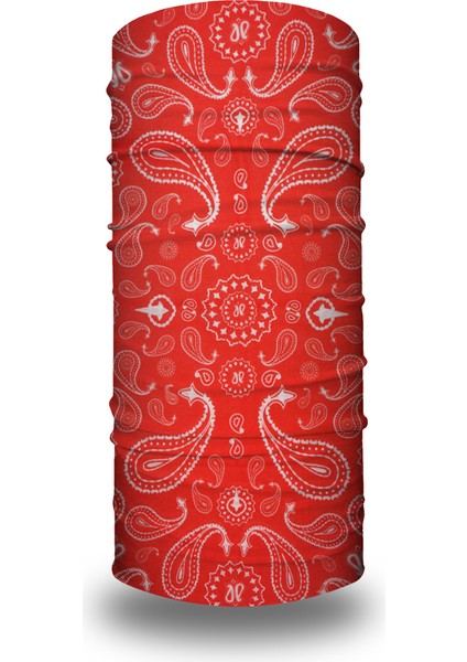 Kırmızı Bandana Yüz Maskesi Bisiklet Yürüyüş Koşu Yoga Saç Bandanaları Kadınlar Erkekler Için Kafa Bandı Soğutma Boyunluk Örtü Balaclava (Yurt Dışından)