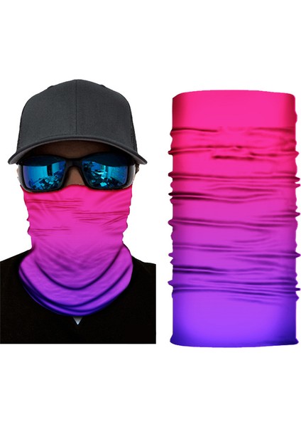 Güneş Koruyucu Nefes Alabilir Bandana Kadın Erkek Yüz Örtüsü Boyunluk Maske Eşarp Açık Hava Güneş Koruması Bisiklet Koşu Dikişsiz Eşarp (Yurt Dışından)