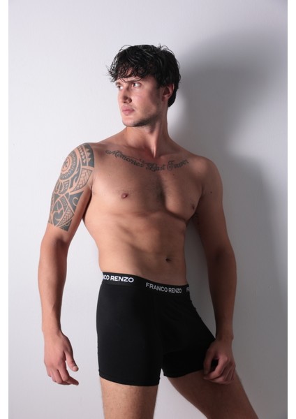 Erkek 3'lı Lüx Kutulu Pamuklu ve Likralı Boxer modelleri