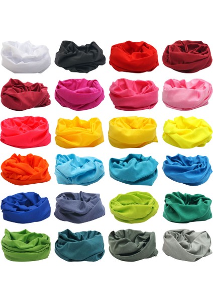 Boyama Rengi Boyunluk Erkek Kadın Düz Bandana Çok Işlevli Başörtüsü Rüzgar Geçirmez Yüz Kalkanları Dikişsiz Tüp Boyunluk Isıtıcı (Yurt Dışından)