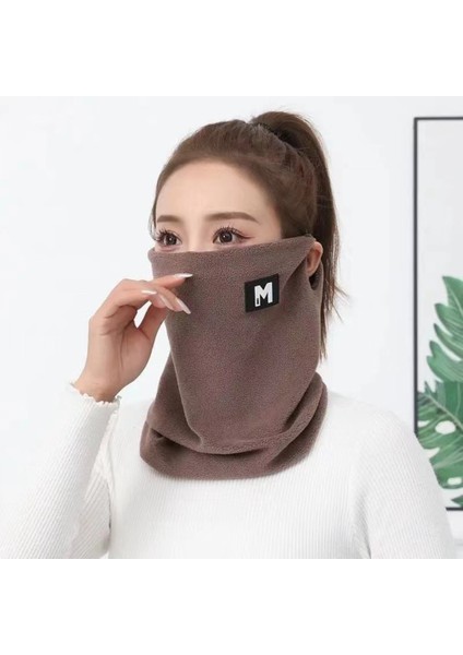 Kadın Erkek Yumuşak Peluş Boyunluk Spor Atkısı Yüz Maskesi Kış Sıcak Atkılar Paten Koşu Sıcak Yün Kürk Kalın Erkek Boyun Atkıları (Yurt Dışından)