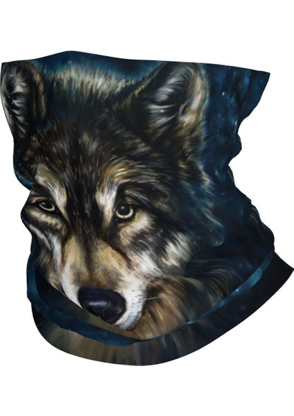 Özel Hayvan Kurt Bandana Boyunluk Rüzgar Geçirmez Yüz Eşarp Örtüsü Kadın Erkek Kafa Bandı Tüp Balaclava (Yurt Dışından) fiyatları