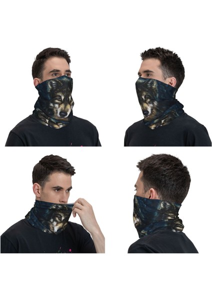 Özel Hayvan Kurt Bandana Boyunluk Rüzgar Geçirmez Yüz Eşarp Örtüsü Kadın Erkek Kafa Bandı Tüp Balaclava (Yurt Dışından) modelleri