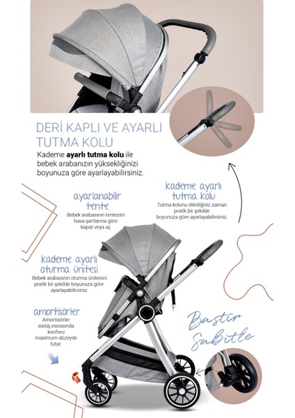 7 In 1 Yeni Doğan Full Set 990 Travel Sistem Bebek Arabası 330 Ev Tipi Ana Kucağı