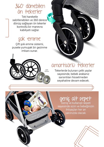 7 In 1 Yeni Doğan Full Set 990 Travel Sistem Bebek Arabası 330 Ev Tipi Ana Kucağı