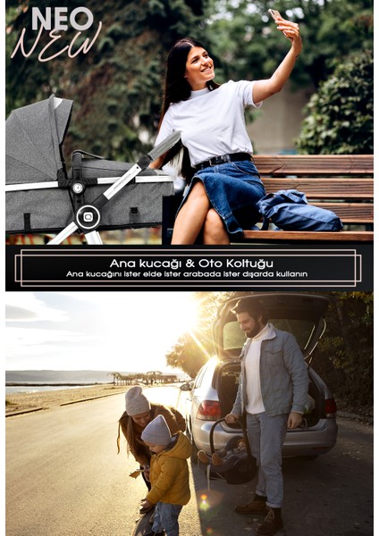 7 In 1 Yeni Doğan Full Set 990 Travel Sistem Bebek Arabası 330 Ev Tipi Ana Kucağı