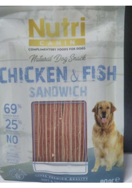 Tavuklu ve Balıklı Tahılsız Köpek Ödül Maması 80 gr - Petshopundan fiyatları