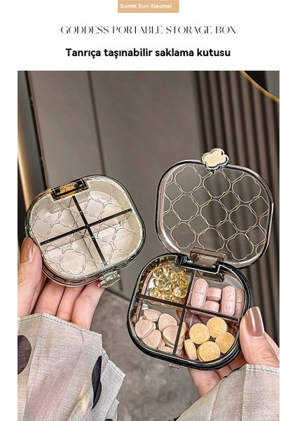 Taşınabilir Ilaç Saklama Kutusu - Mücevher Saklama - Alt Paket Ilaç Kutusu (Yurt Dışından)