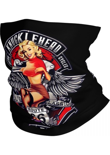 Özel Ride The Route 66 Bandana Boyunluk Yüz Atkısı Örtüsü Biker Motosiklet Cruise America Otoyol Kafa Bandı Tüp Balaklava (Yurt Dışından)