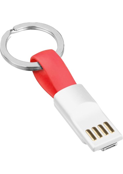 2ın1 Lightning Type C Başlık Mını USB Şarj Kablosu (4886)