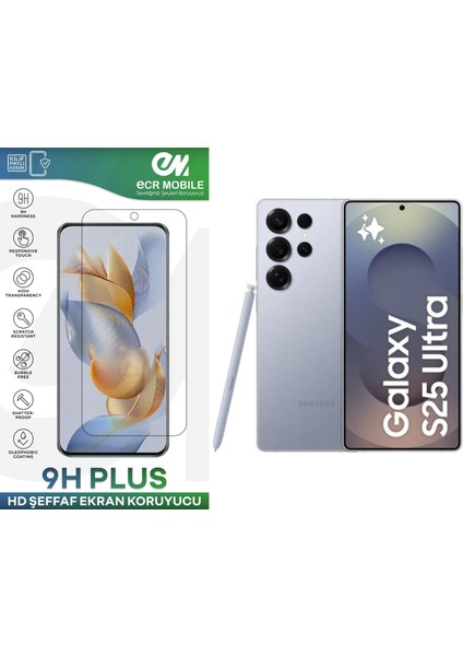 Samsung Galaxy S25 Ultra Ekran Koruyucu 9h Esnek Nano Cam Tam Uyumlu Şeffaf