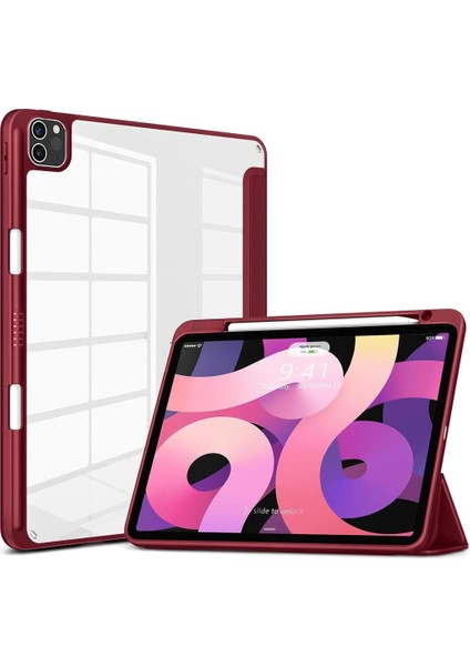 Apple iPad Pro 11inç M4/M5 Kılıf Grafiti Şeffaf Kalem Bölmeli 2024/2025