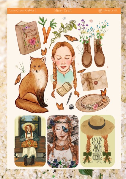 Yeşilin Kızı Anne Temalı 12*17 cm Sticker fiyatları