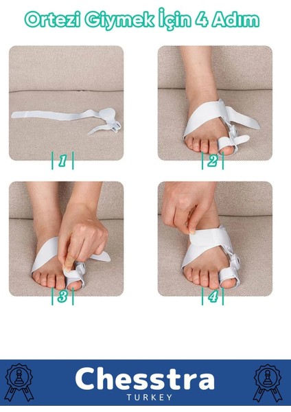 Yumuşak Yıkanabilir Bedensiz Koruma Aparat Sağ Sol Ayak Uyumlu Baş Parmak Kemik Düzeltici 4 Adet fırsatları