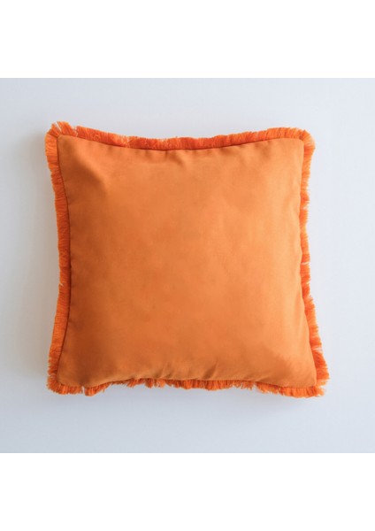 Hardal Püsküllü 45 x 45 Yastık Kılıfı