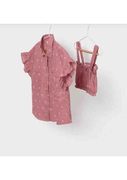 Kız Çocuk Gömlek Büstiyer Takım 6105 fiyatları