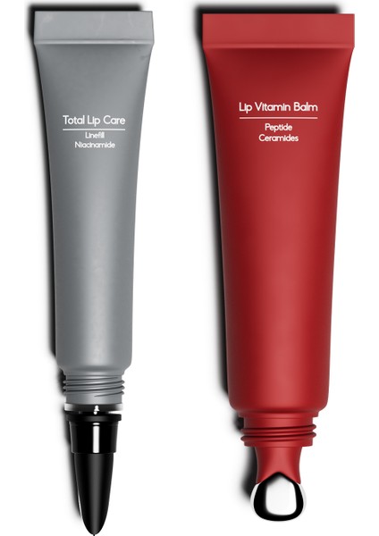 Peptit ve Seramid Metal Uçlu Lip Balm Çilek ve Onarıcı Canlandırıcı Peeling Etkili Dudak Maskesi Nemlendirme Etkili