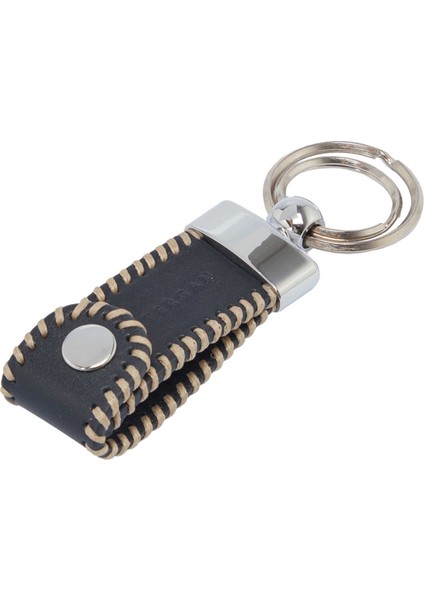 Lacivert Hakiki Deri Unisex Anahtarlık - S1AN00000137-H86