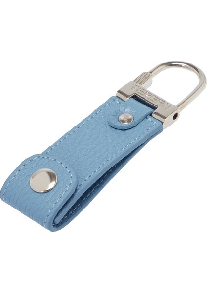 Mavi Hakiki Deri Unisex Anahtarlık - S1AN00000267-C43
