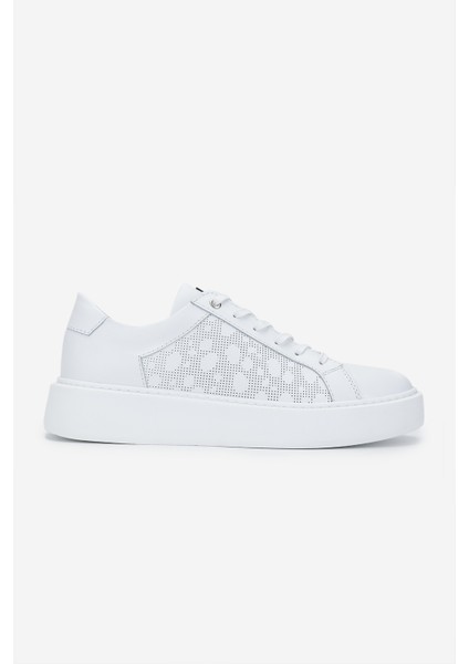 Erkek Deri Beyaz Sneakers & Spor Ayakkabı 352 22249 Erk Ayk Y25 Beyaz Dr