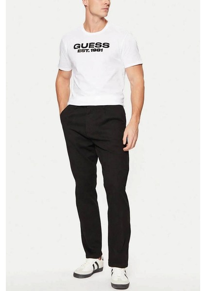 Erkek Beyaz Logolu T-Shirt