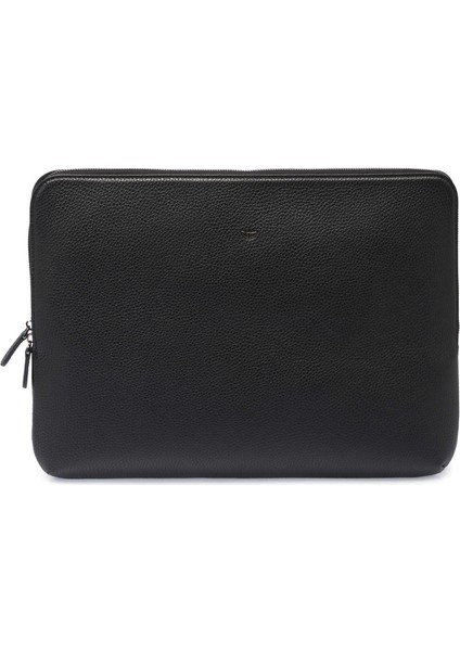 Siyah Hakiki Deri Unisex Laptop Çantası - S1LC00002952-A41