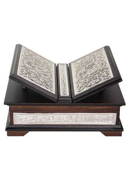Sandıklı Kanatlı Kaplama Gümüş Kur'an-I Kerim (Hafız Boy)