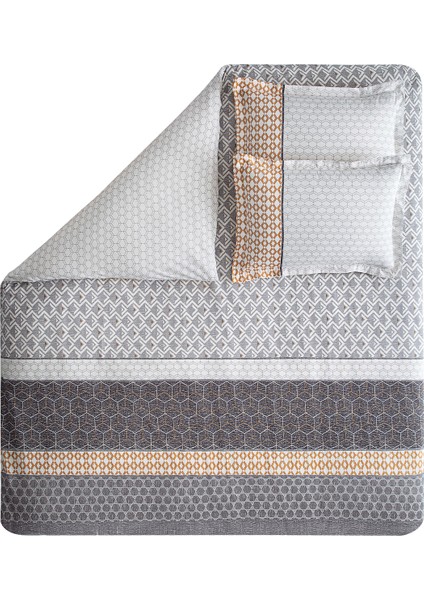Bedding Taren Tek Kişilik Ranforce Nevresim Seti - Gri