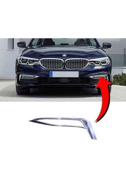 Bmw G30 2017 Sonrası Sis Far Cercevesi Krom Ön Sol 51117385283