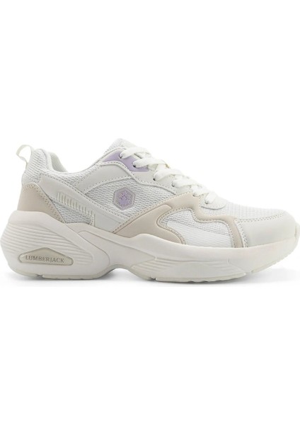 Jaguar Kırık Beyaz Memory Foam Kadın Sneaker Spor Ayakkabı