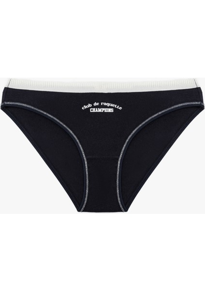 Pamuklu Baskılı Brief Kadın Külot