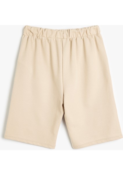 Basic Beli Bağcıklı Cepli Şort