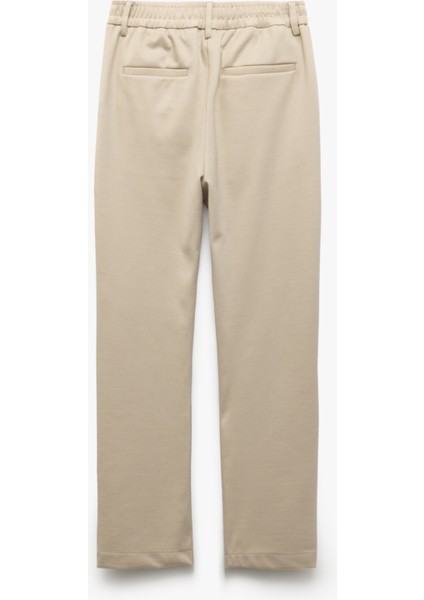 Normal Bel Cep Detaylı Düğmeli Chino Pantolon