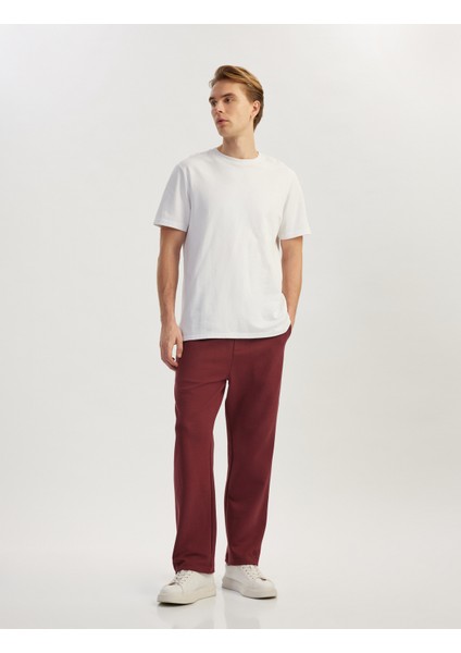 Cep Detaylı Pamuk Karışımlı Biyeli Beli Bağcıklı Eşofman Altı