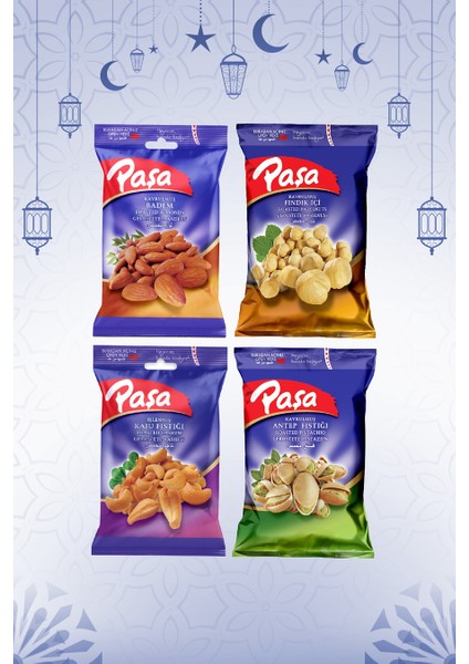 Paşa Karışık Kuruyemiş 70 gr x 12 Adet (1. Kalite)