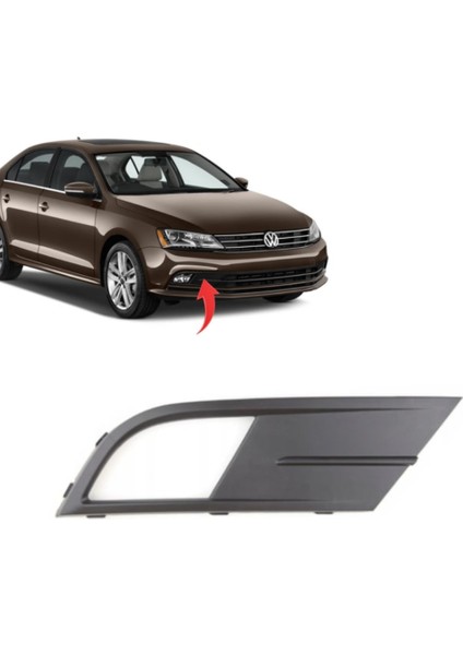 Jetta 2015 Sonrası Tampon Sis Kapağı Sisli Sağ 5C6853666E