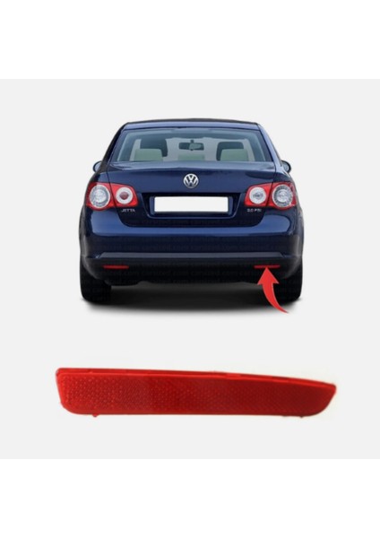 Jetta 2006-2010 Reflektor Arka Tampon Sag 1K5945106