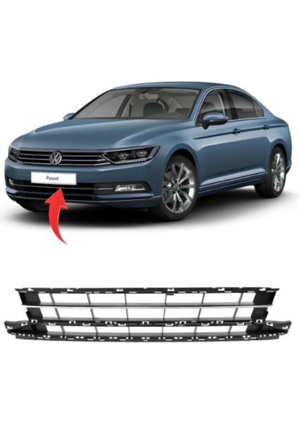 Vw Passat B8 2015-2018 Orta Izgara Kromlu 3G0853671K