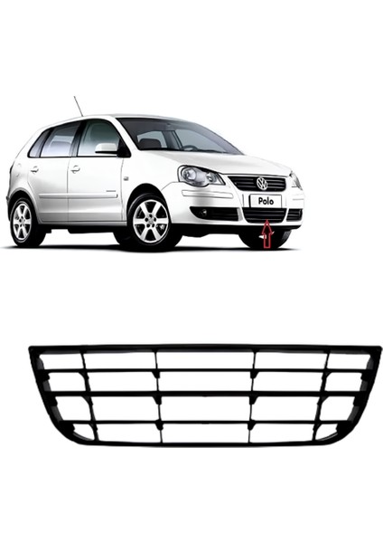 Vw Polo 2005-2010 Ön Tampon Orta Izgara Polo 6Q0853677B