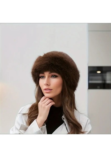 Kışlık Peluş Şapka , Bere , Kalpak
