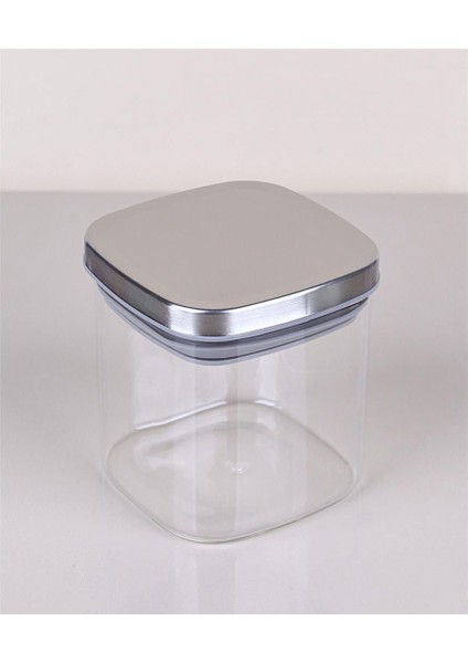 Mini Metal Kapaklı Cam Kavanoz 9x6,5x6,5 cm KVN34